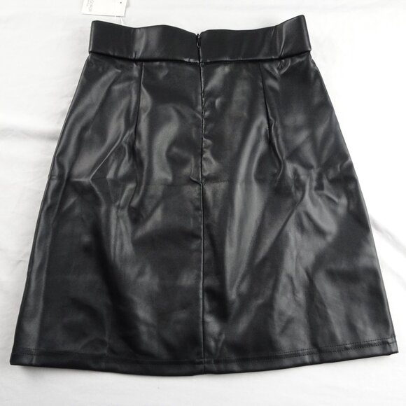MangoPop Faux Leather Skirt Size XS - Picture 3 of 7